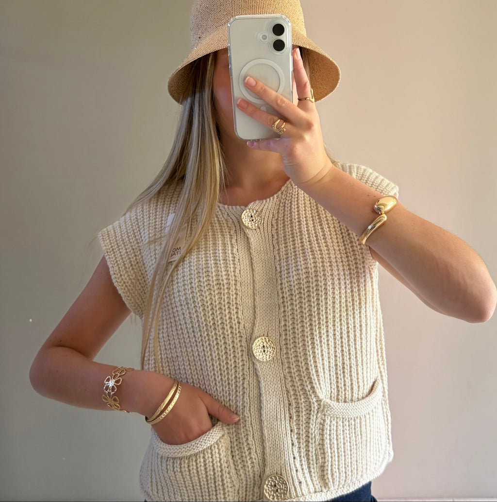 GILET BEIGE