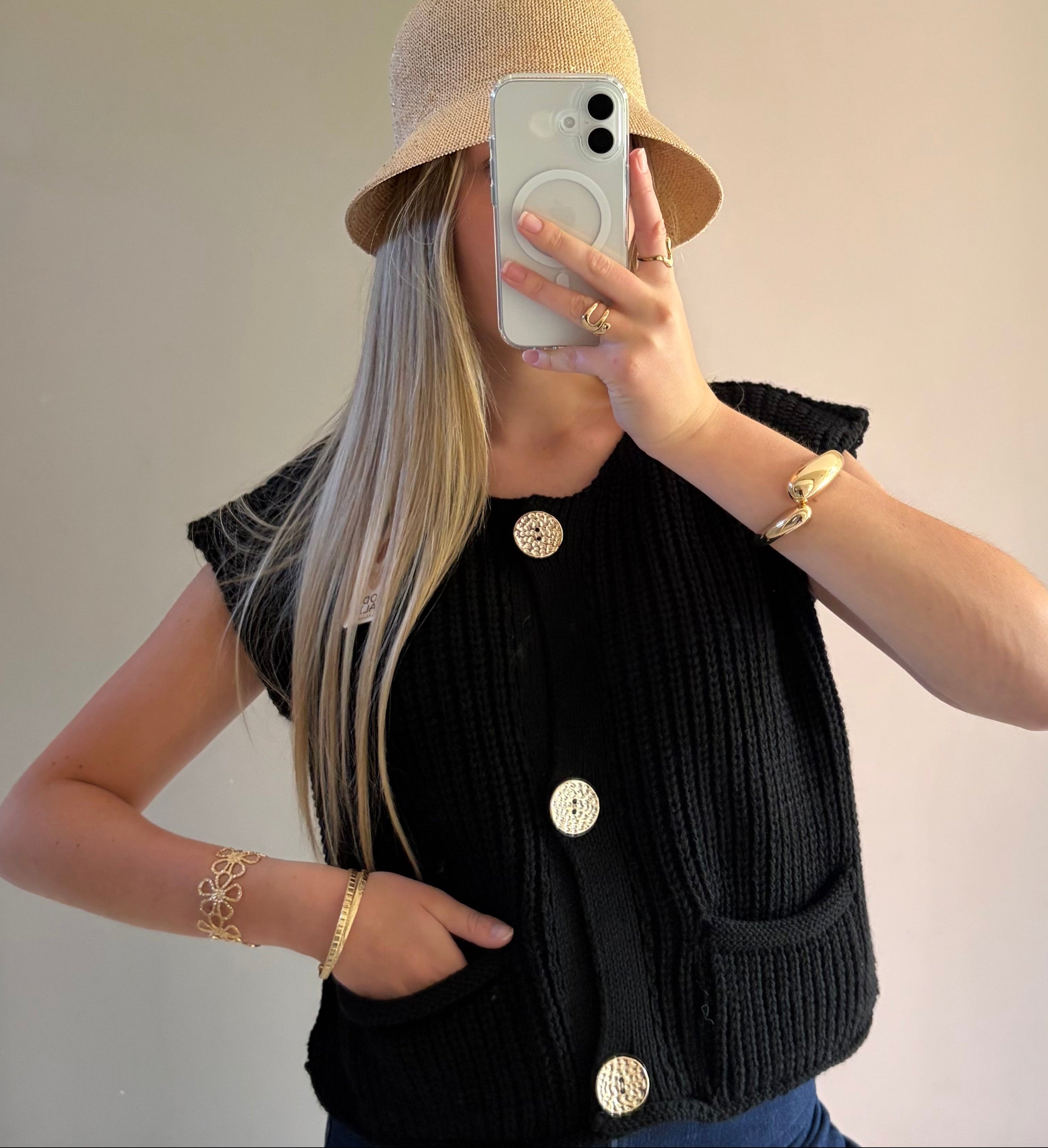 GILET ZWART