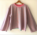 LONGSLEEVE BLAUW ROZE