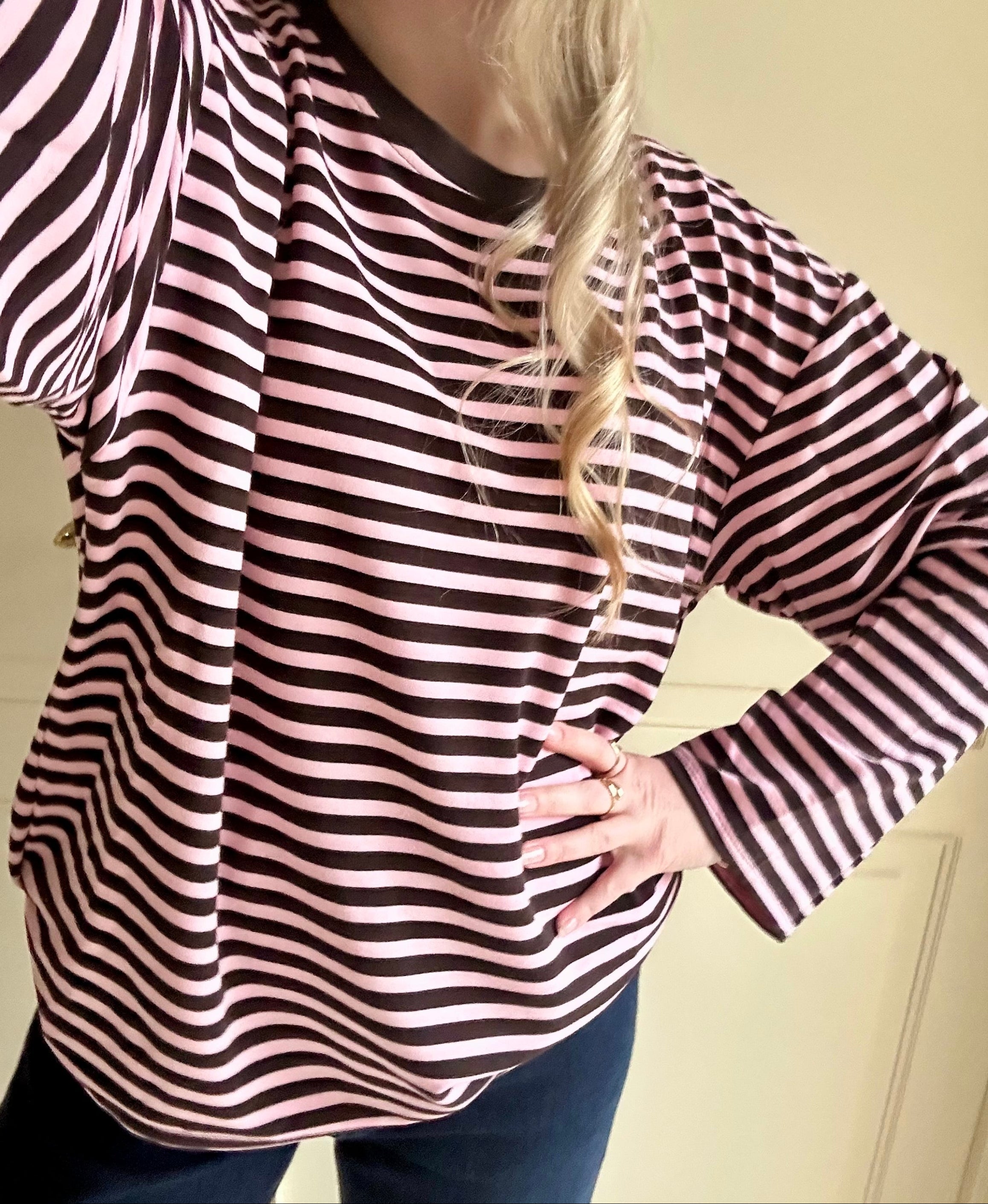 LONGSLEEVE BRUIN ROZE