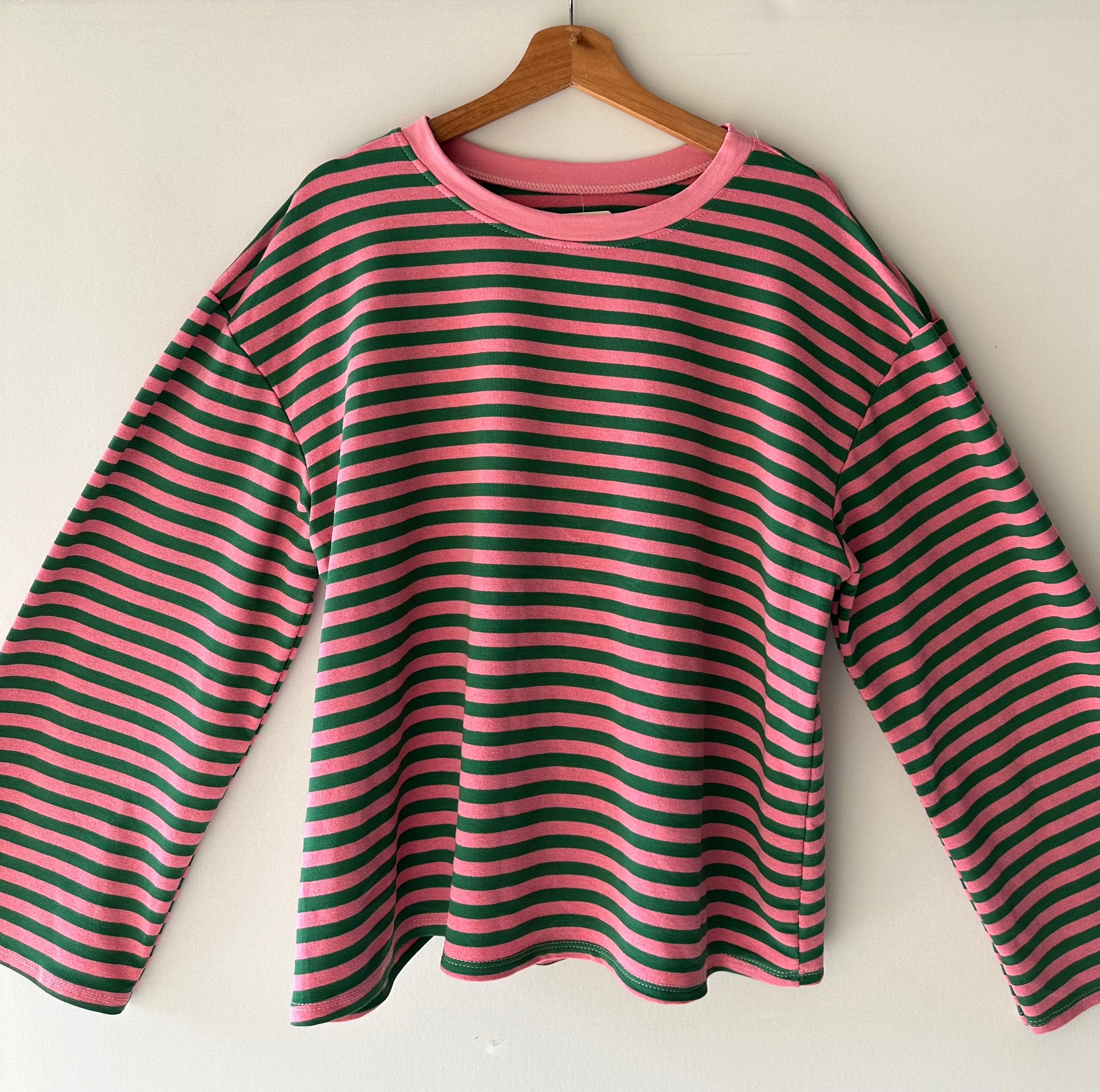 LONGSLEEVE GROEN ROZE